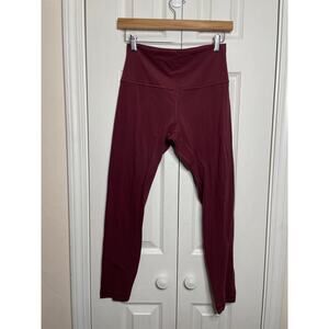 Lululemon Wunder Under Women's Size 8 High-Rise Leggings 27" Inseam Maroon